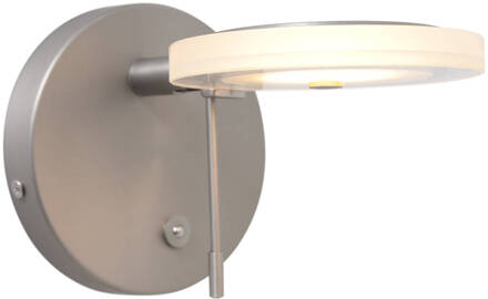 Turound wandlamp staal glas kapdiameter: 11 cm