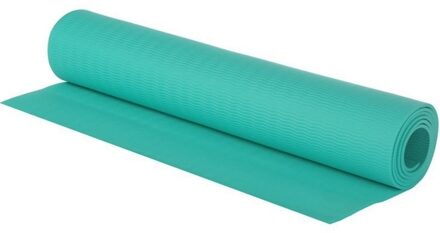 Turquoise blauwe yogamat/sportmat 180 x 60 cm - Fitnessmat