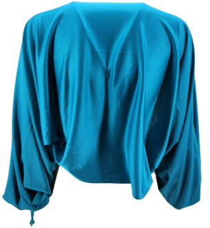Turquoise Elegante Blouse P.a.r.o.s.h. , Blue , Dames - L,M