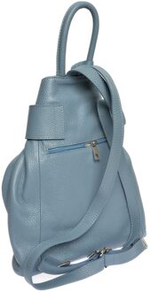 Turquoise Leren Tas - One Size
