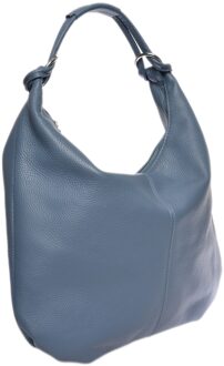 Turquoise Leren Tas