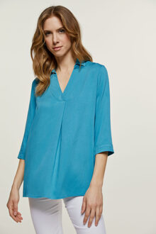 Turquoise V Hals Top - M