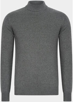 Turtle neck art-310/8176-8043-light grey Grijs - XXL