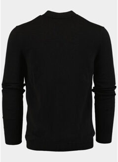 Turtle neck tex mockneck pull 25305te06/990 black Zwart - 4XL