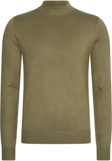 Turtle neck trui tarmac - maat Groen