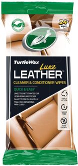 Turtle Wax 54097 Luxe Leather Cleaner & Conditioner Doekjes 24 Stuks
