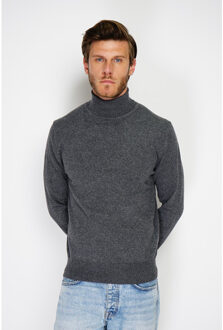 Turtleneck sweater loup - maat L Grijs