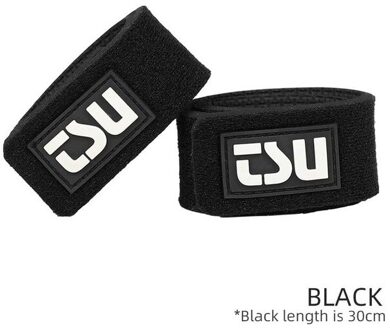 Tusrinoya 2 Stks/pak Hengel Riem Eva Bundel Staaf Tie Bretels Lokken Staaf Bandjes Visgerei Wikkelen Band Accessoires Staaf zwart nieuw