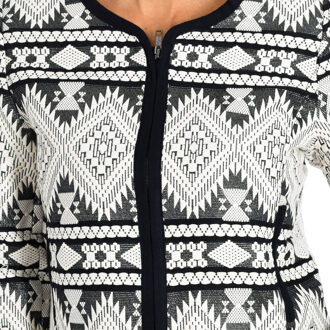 Tussenseizoenjas met lange mouwen 9004 vrouw - maat M Zwart