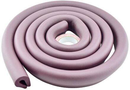 Tusunny 'U' Stijl 2 M Bumper Strip Baby Veiligheid Hoekbeschermer Glazen Tafel Edge Corner Guards Tafel Meubelen Kussen strip bruin
