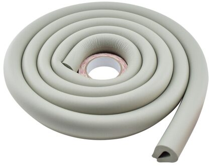 Tusunny 'U' Stijl 2 M Bumper Strip Baby Veiligheid Hoekbeschermer Glazen Tafel Edge Corner Guards Tafel Meubelen Kussen strip licht grijs