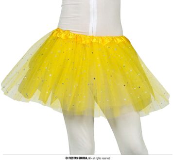 Tutu Geel Met Zilveren Sterren Kind Geel - Beige - Creme