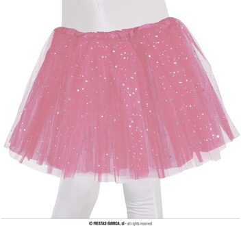 Tutu Roze Met Zilveren Sterren Kind