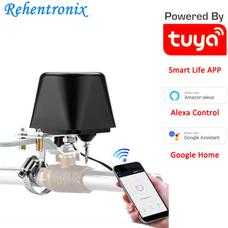 Tuya Alexa Google Assistant Smart WiFi Control Gas Water Valve Smart Life WiFi Shut-Off Controller Turn On Off Manually