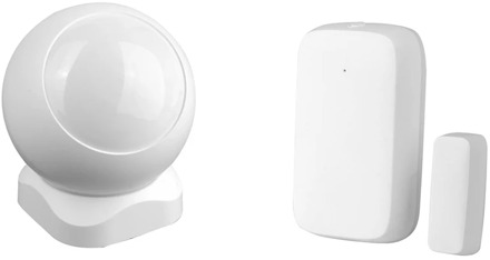 Tuya Powered ZigBee PIR Motion Sensor Wireless Passive Infrared Detector with Tuya Smart Zigbee Gateway Hub Door Sensor