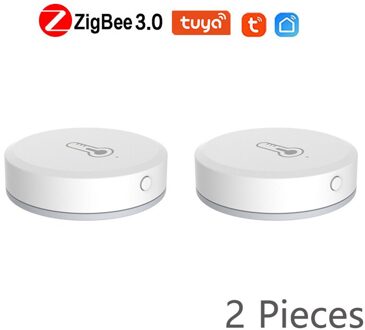 Tuya/Smart Leven App Zigbee Smart Temperatuur En Vochtigheid Sensor Werken Met Zigbee Hub Via Alexa Google Thuis Smart thuis 2 stukken