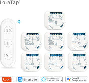 Tuya Smart Life Curtain Switch Module Remote Control Blinds Roller Shutter RF+WIFI App Timer Google Home Aelxa Echo Smart Home
