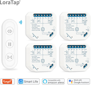 Tuya Smart Life Curtain Switch Module Remote Control Blinds Roller Shutter RF+WIFI App Timer Google Home Aelxa Echo Smart Home