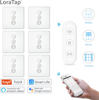 Tuya Smart Life Curtain Switch Remote Control Blinds Engine Roller Shutter RF+WIFI App Timer Google Home Aelxa Echo Smart Home