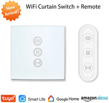 Tuya Smart Life EU WiFi Roller Shutter Curtain Switch for Electric Motorized Blinds with Remote Control Google Home Aelxa Echo