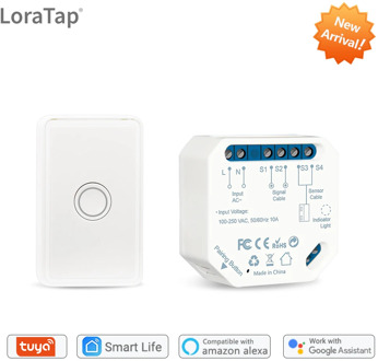 Tuya Smart Life Garage Door Sensor Controller Opener WiFi RF Switch Smart Home Google Home Amazon Alexa Echo App Alert No Hub