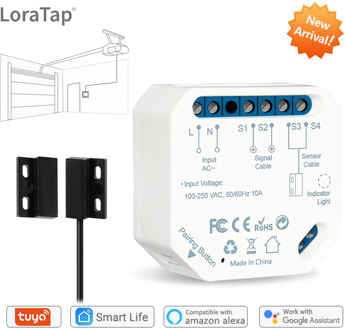 Tuya Smart Life New Wireless Garage Door Controller Opener Remote WiFi Switch Voice Control Alexa Echo Google Home No Hub Needed