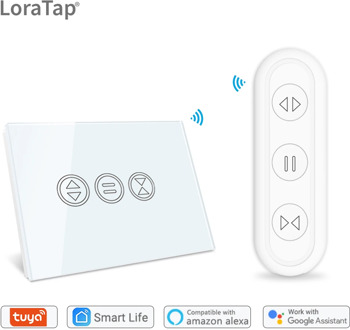 Tuya Smart Life RF WiFi Curtain Switch Gewiss with Remote for Electric Motorized Roller Blind Google Home Aelxa DIY Smart Home