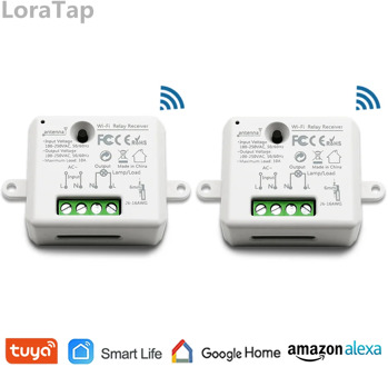 Tuya Smart Life Tiny WiFi Socket Module Light Switch, App Remote Control, Voice Control, Work with Google Home Echo Alexa IFTTT