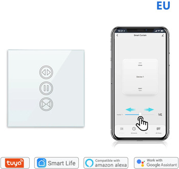 Tuya Smart Life WiFi Curtain Switch for Blinds Roller Shutter Google Home Alexa Echo Voice Control DIY Smart Home Timer open