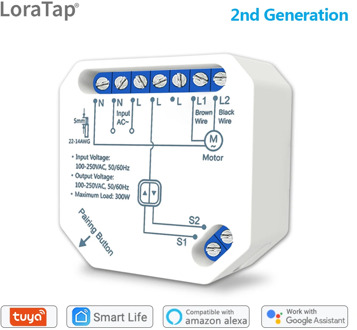 Tuya Smart Life WiFi Curtain Switch Module for Roller Shutter Blind Motor Smart Home Google Home Amazon Alexa Voice Control V2