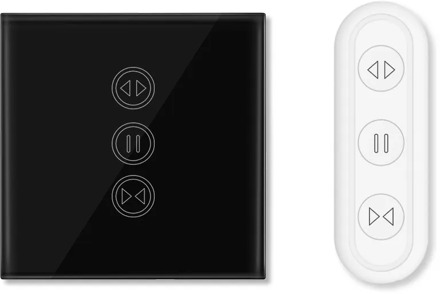 Tuya Smart Life WiFi Electric Curtain Roller Shutter Switch Smart Home Google Home Alexa Voice Control with Remote App Timer