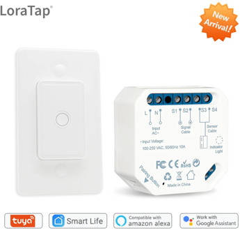 Tuya Smart Life WiFi Garage Door Controller Opener with Remote works with Alexa Echo Google Home App Alert DIY Automation