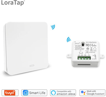 Tuya Smart Life WiFi Switch with RF Kinetic Self Powered Remote Control Wireless Switch , Alexa Echo Google Home Voice Control