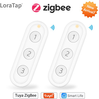 Tuya Smart Life ZigBee 3.0 3 Gangs Remote Tuya Zigbee Hub Required No limit to Control Home Device Smart Home Wireless Switch