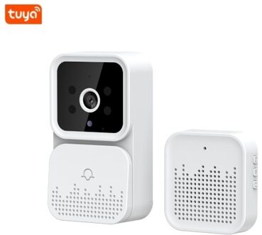 tuya Smart Video Doorbell Wireless HD Camera PIR Motion Detection IR Alarm Security Door Bell Wi-Fi Intercom for Home Apartment