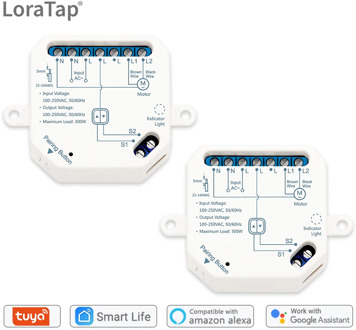 Tuya Smart WiFi Curtain Switch Module for Blinds Roller Shutter Motor Timer Automation Google Home Amazon Alexa Voice Control