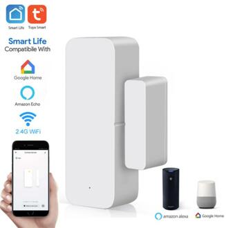 Tuya Smart Wifi Deur Sensor Deur Open/Gesloten Detectoren Magnetische Schakelaar Raam Sensor Home Security Alert Veiligheid Alarm Moto