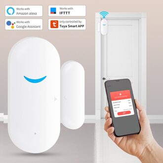 Tuya Smart Wifi Deur Sensor Deur Open/Gesloten Detectoren Raam Sensor App Kennisgeving Alert Alarm Ondersteuning Alexa Google Thuis