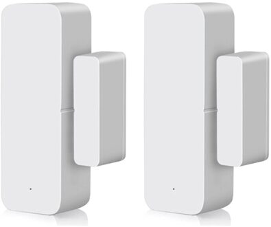 Tuya Smart Wifi Deur Sensor Deur Open/Gesloten Detectoren Smart Leven App Alert Beveiliging Alarm Compatibel Met Alexa Google thuis 2stk