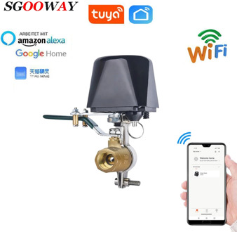 Tuya Smart WiFi Water Valve Gas Valve Compatible with Alexa Google Home Shut Off Controller
