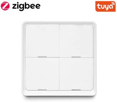 Tuya Smart ZigBee Smart Switch 4 Gang Scenario Scene Switch Support Zigbee2mqtt Home Assistant Smart Home Automation