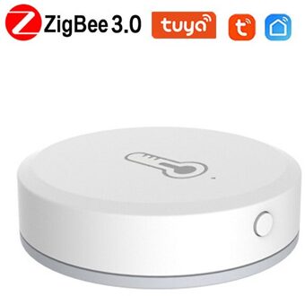 Tuya Smart Zigbee Temperatuur En Vochtigheid Sensor Batterij Aangedreven Home Security Met Tuya Smart Leven App Alexa Google Home App 1 stuk