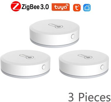 Tuya Smart Zigbee Temperatuur En Vochtigheid Sensor Batterij Aangedreven Home Security Met Tuya Smart Leven App Alexa Google Home App 3 stukken