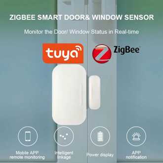 Tuya Smart ZigBee/ WiFi Door Sensor Door Open / Closed Detectors Compatible With Alexa Google Home IFTTT Tuya/Smar tLife APP