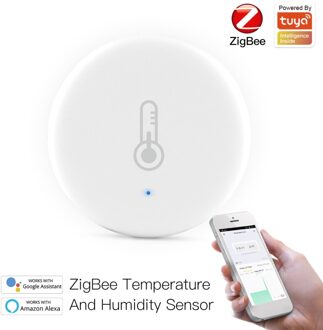 Tuya/Smartlife App Zigbee Smart Temperatuur En Vochtigheid Sensor Werken Met Zigbee Hub Via Alexa Google Thuis Smart Home tuya/Smar 1stk