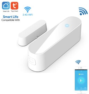 Tuya Wifi Deur Sensor, Smart Deur Open/Gesloten Detectoren, smartlife App Wifi Raam Sensor Geen Behoefte Hub Met Alexa,Google Thuis
