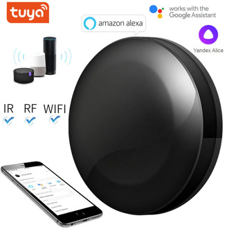 TUYA WIFI+IR+RF Universal Smart Remote Voice Control Alexa Google HOME Smart Home Smart Home Automation Support DOOYA