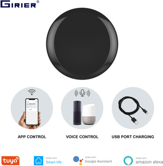 Tuya Wifi Smart IR Remote, Smart Home Wireless Infrared Universal Remote Controller For TV AC, Compatible with Alexa Goolge Home