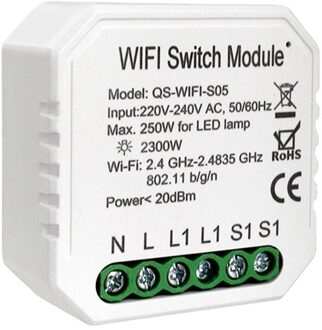 Tuya Wifi Smart Module Schakelaar Modificatie Module Smart Home Diy Tool App/Voice Control Compatibel Met Alexa Google Thuis