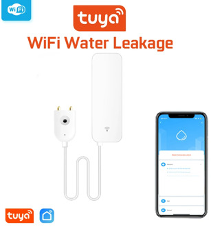 Tuya Wifi Water Leakage Alarm Independent WIFI Water Leak Sensor Detector Flood Alert Overflow Security Alarm System Tuya Smart